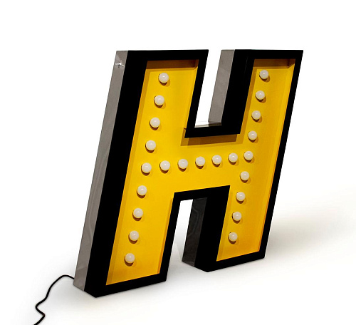 Lettre Lumineuse Heavenly H