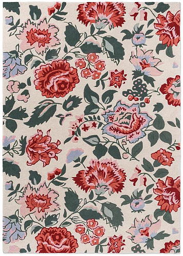 Tapis Wendling Floral Coquelicot Rouge