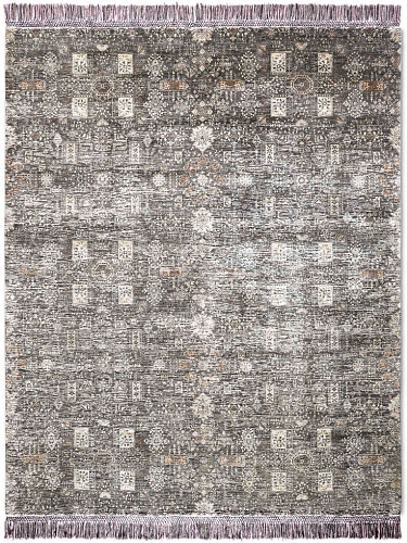 Tapis Agra No. 58 Original sur Fond Charbon