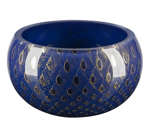 Coupe Mocenigo bleue et or