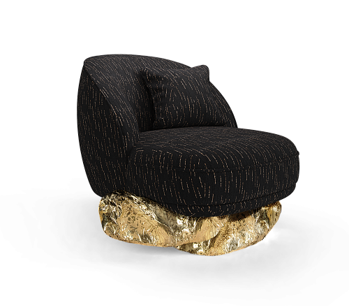 Fauteuil Angora Noir