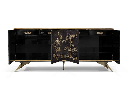 Cabinet Plume de Paon Violette Spellbound