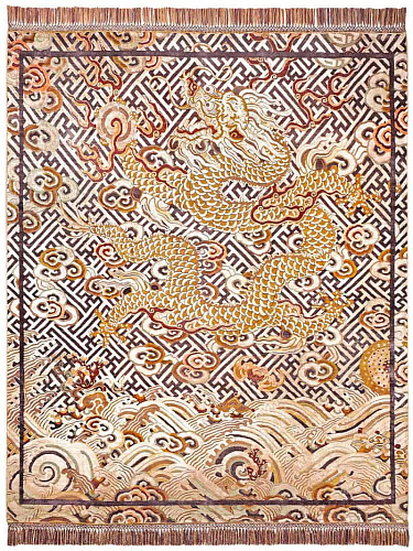 Tapis noué main Dragon