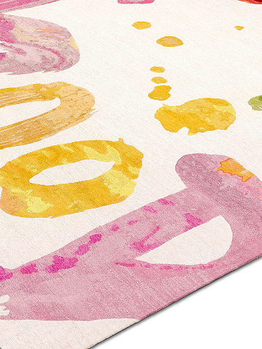 Tapis noué main La Vie Est Belle