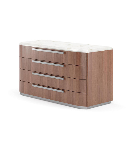 Commode en bois et marbre Andy