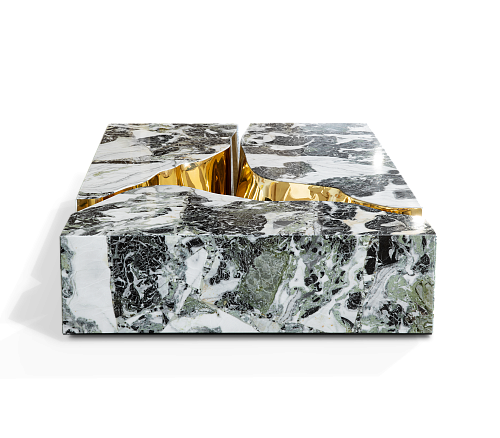 Table Basse en Marbre Fissure