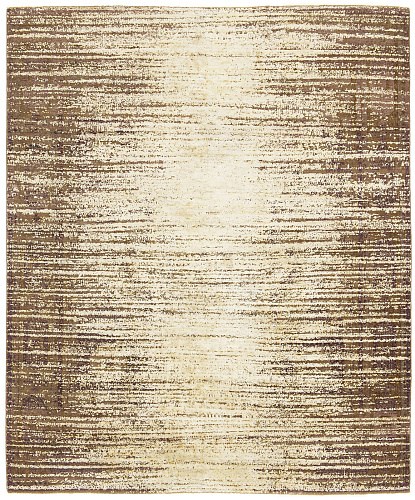 Tapis Mamluk Temple Inversé Gris Argenté Soie