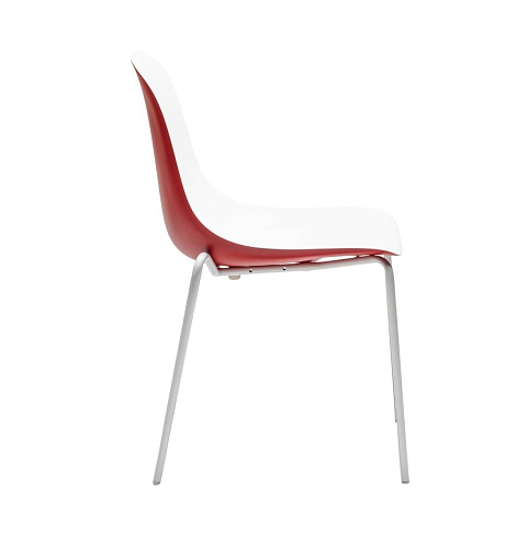 Chaise Gotham S Rouge et Blanc (Lot de 2)