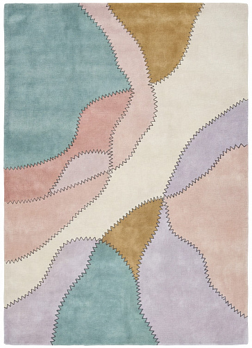 Tapis Pastel Collage Rose