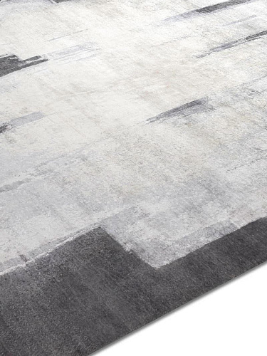Tapis tissé main Gris Argenté