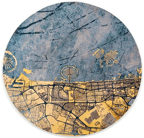Tapis Gold Sea 9698 Round