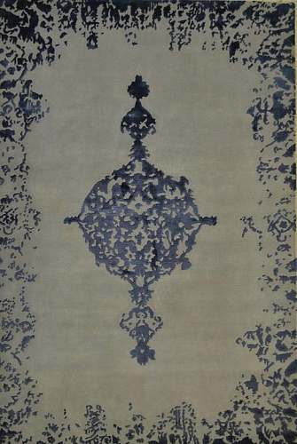 Tapis Indien Noué à la Main en Soie de Bambou