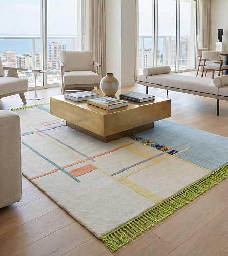Tapis Linear Atlas Blue