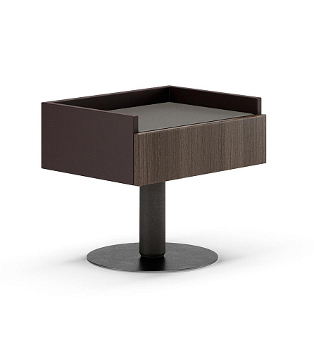 Table de chevet sur piédestal Roger