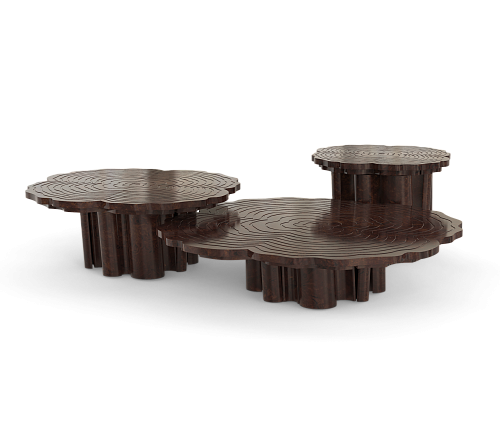 Set de Tables Basses Noyer Fortuna (x3)