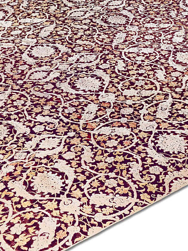 Tapis Anne Original sur Violet Foncé