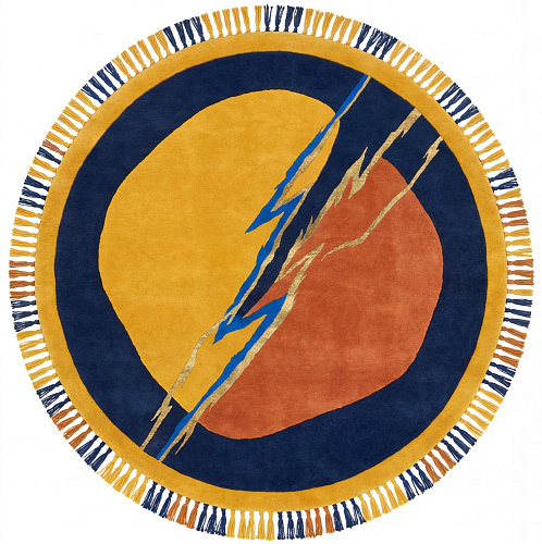 Tapis de luxe Lightning Crest Gold
