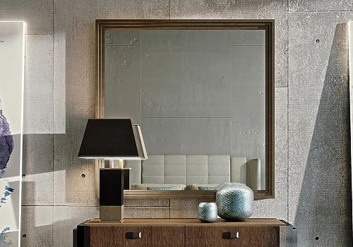Miroir à Cadre en Bois