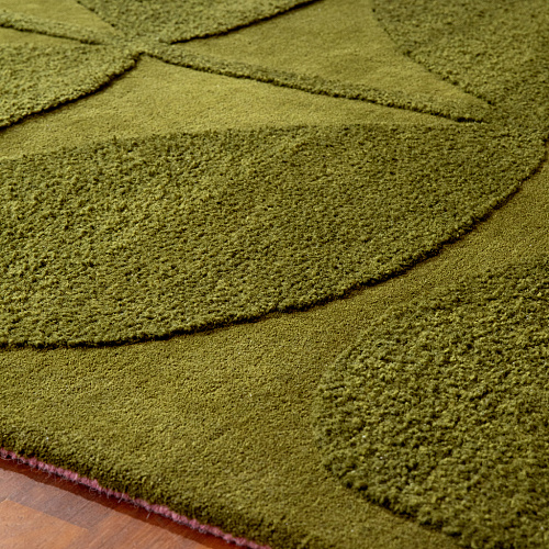 Tapis design en laine Solid Stem Fern 158307