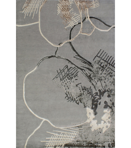 Tapis tibétain noué main design Anny