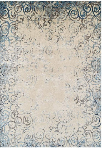Tapis Antique Beige / Bleu
