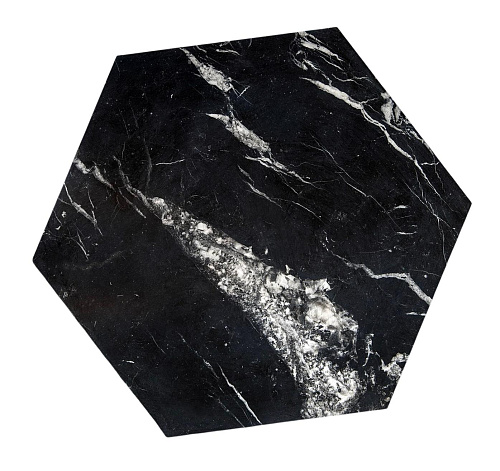 Table basse en marbre noir Ruche