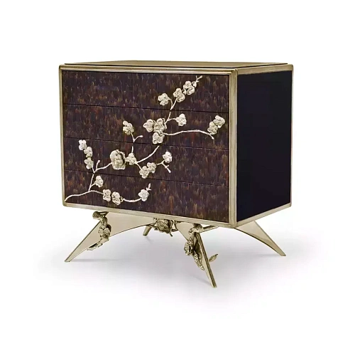 Table de Chevet Spellbound Plume Violette de Paon