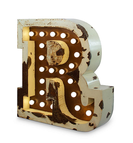 Lettre Lumineuse Radiant R