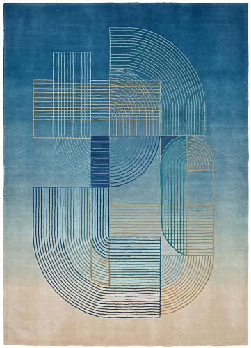 Tapis contemporain Blue Monolith