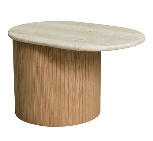 Table d'appoint Bitta avec plateau en marbre