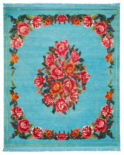 Tapis Sofianka Bleu Sibérien