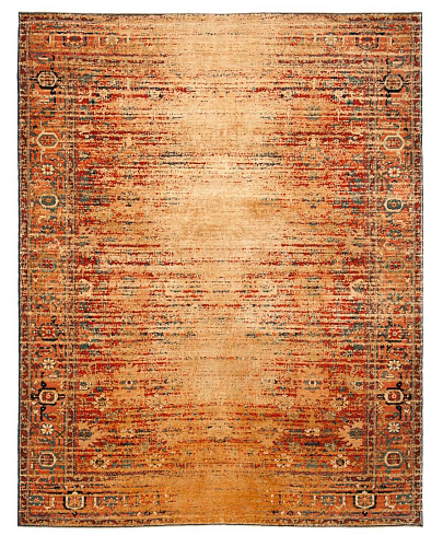 Tapis Bidjar Kingscross Inversé Rouge Doré Soie