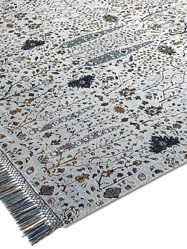 Tapis de luxe Jardin de Pins Argenté