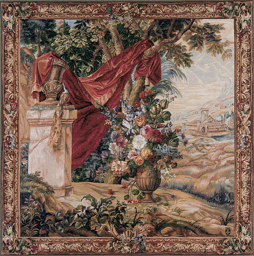 Tapisserie Bouquet avec Drapé