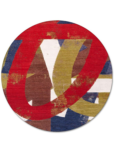 Tapis rond tissé main Original