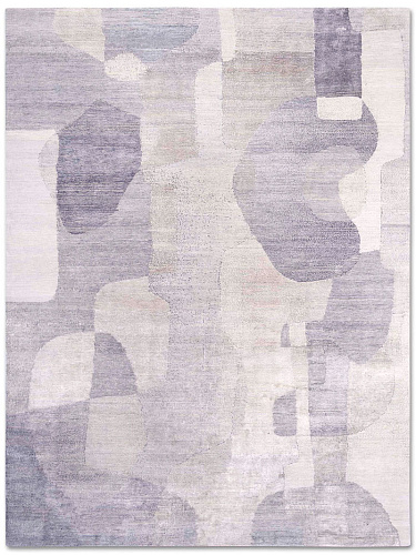 Tapis de luxe Argent Bleu