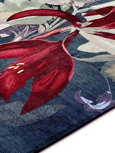 Tapis tissé main Red Flower