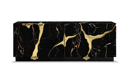 Buffet Opulent Noir & Or