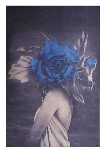 Peinture Murale Rose Bleue