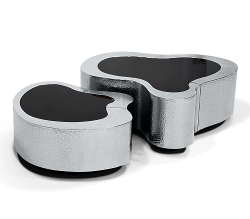 Tables Crest Inox Martelé