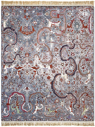 Tapis de luxe Tabriz Charbon