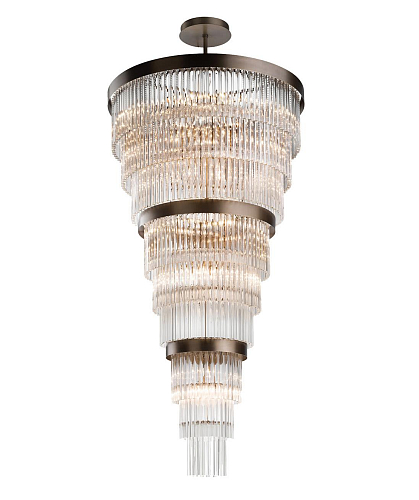 Lustre Contemporain 3 Anneaux en Verre de Murano
