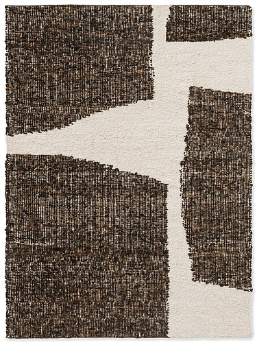 Tapis Artisan Fondement Chocolat/Crème