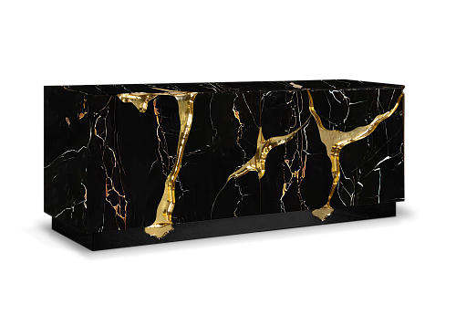 Buffet Opulent Noir & Or