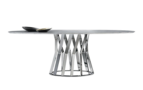 Table de salle à manger Ray chromée