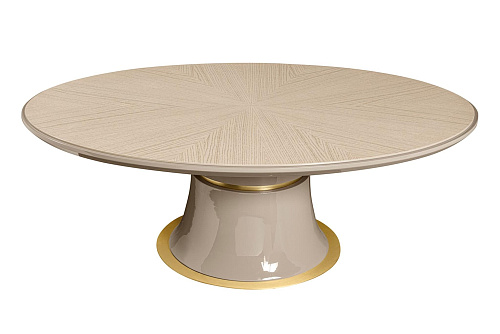 Table Basse Ovale Ivoire