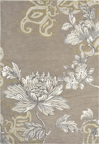 Tapis Fable Floral Gris 37504