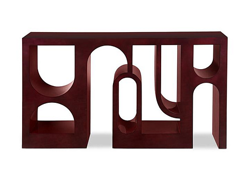 Console Premium Laquée Rouge