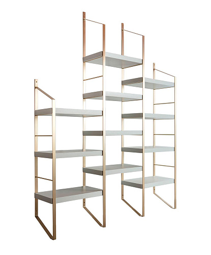 Bibliothèque Étagée en Bois