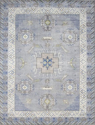 Tapis en Laine Khotan Noué à la Main